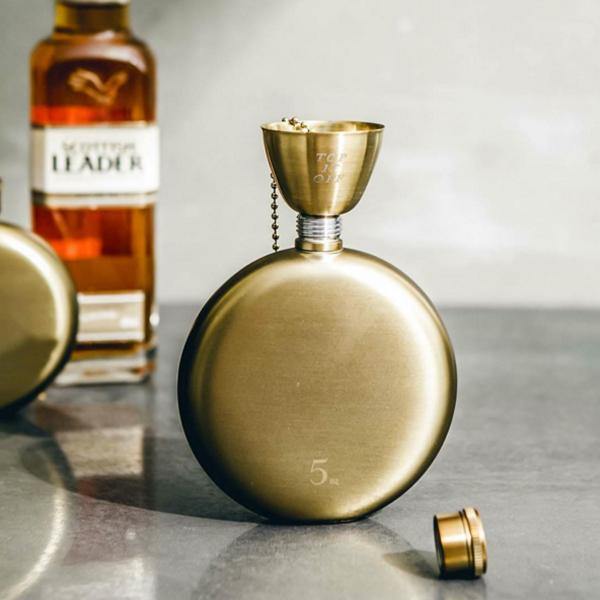 TOP IT OFF Engraved Gold Flask Funnel - Thirty Six Knots - thirtysixknots.com