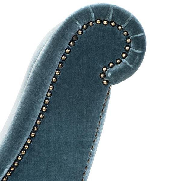 Turquoise Velvet Giardino Chair - Thirty Six Knots - thirtysixknots.com