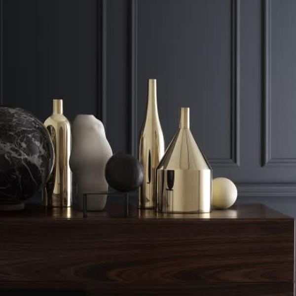Skultuna Via Fondazza Brass Vase - Thirty Six Knots - thirtysixknots.com