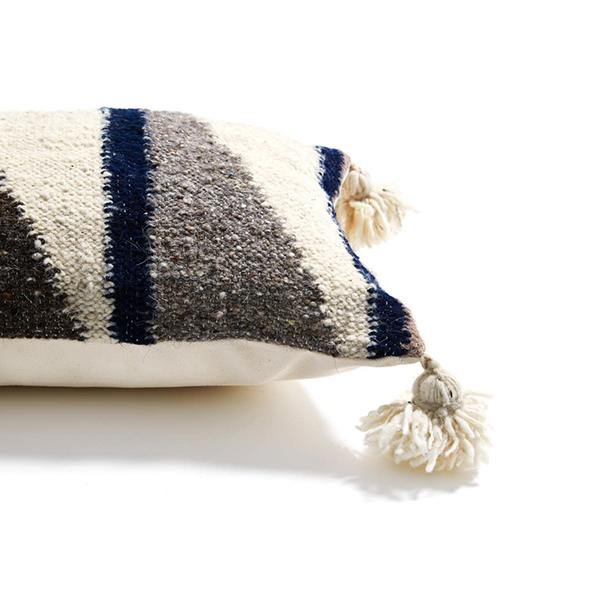 Wool Diagonal Pillow Light - Thirty Six Knots - thirtysixknots.com
