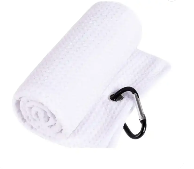 Premium Golf Towel with Built-in Brush – Superfine Fiber, High Absorbency for Sports Enthusiasts