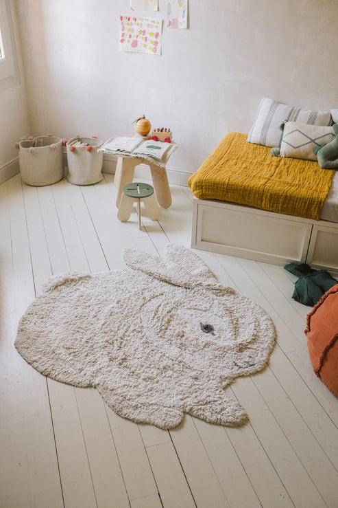 Washable Animal Rug Bunny