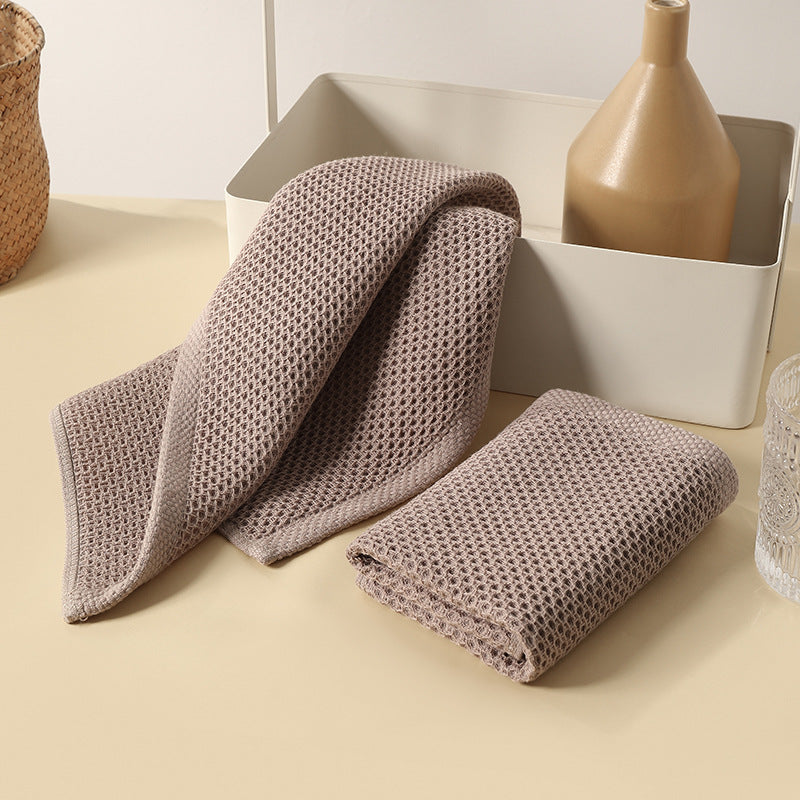 Premium Absorbent Cotton Honeycomb Towel – Multi-Purpose Home Essential