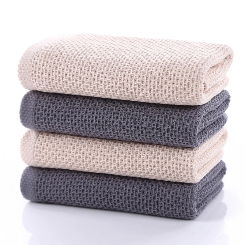 Elegant Japanese Wabi-Sabi Honeycomb Face Towel – Soft, Breathable, and Absorbent