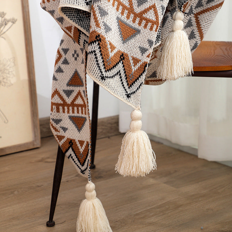 Navajo Sun Blanket - Knitted Bohemian