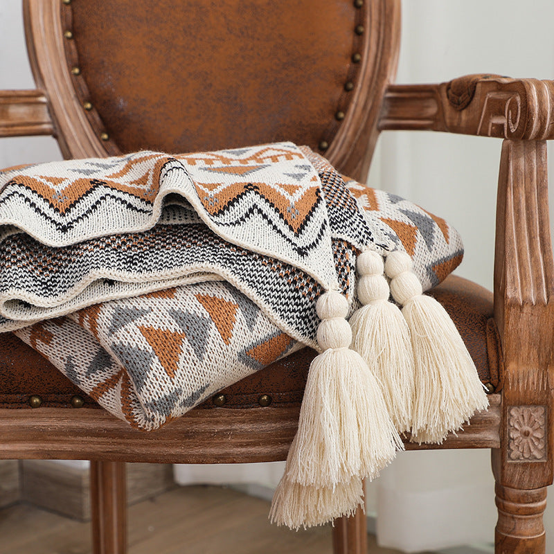 Navajo Sun Blanket - Knitted Bohemian