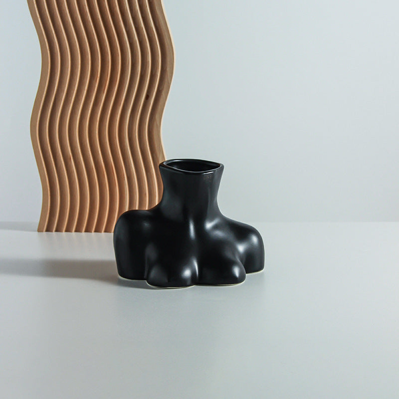 Nordic Creative Half-Body Ceramic Vase