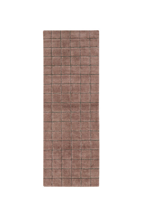 Woolable rug runner Mosaic Quartz