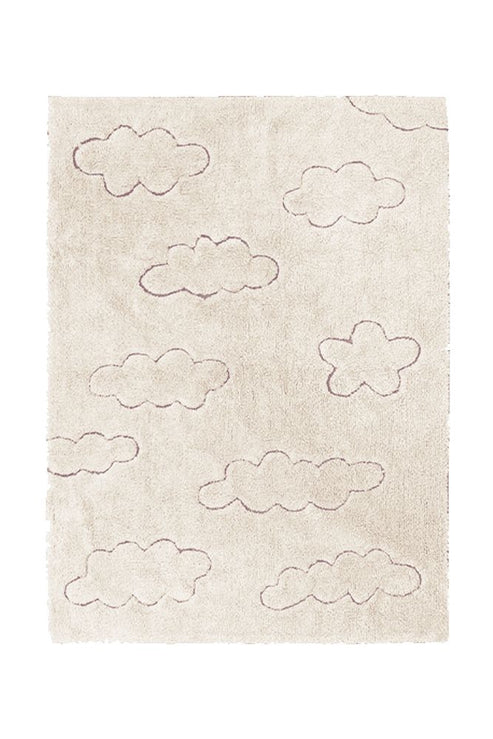 RugCycled washable rug Clouds