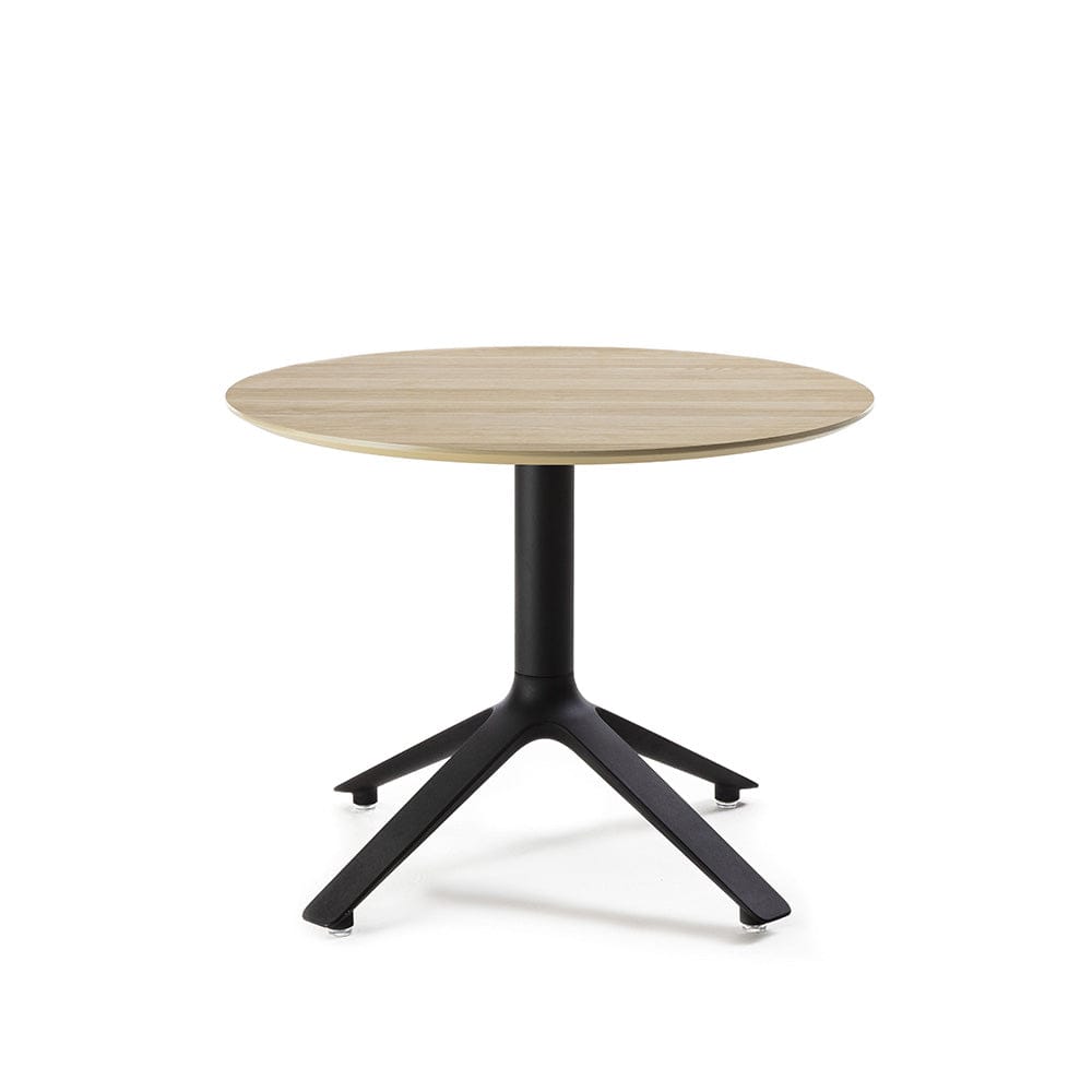 EEX - Side table w/ wooden top black / natural / round  -  End Tables  by  TOOU