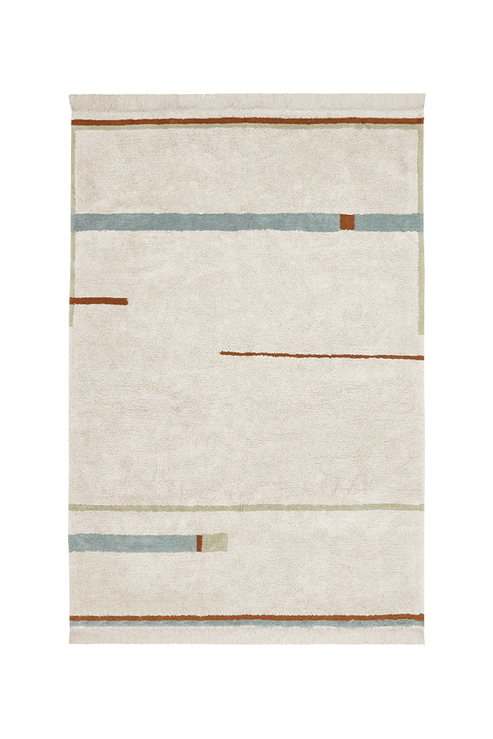 Washable rug Lane Natural - Vintage Blue