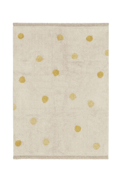 Washable Rug Hippy Dots Natural - Honey