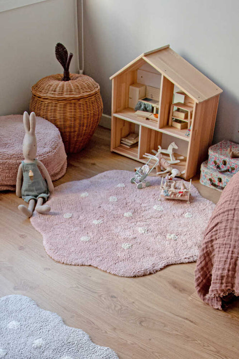 Washable rug Mini Biscuit Vintage Nude