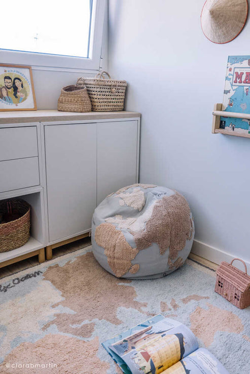 Washable rug Vintage Map