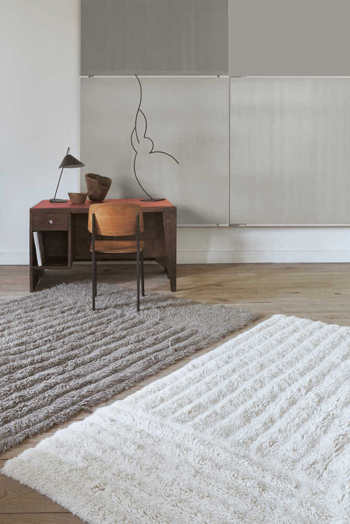 Woolable rug Dunes - Sheep White