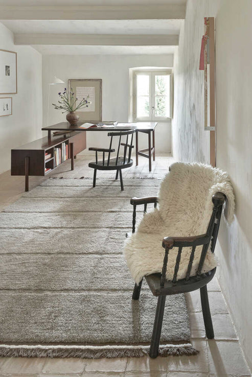 Woolable rug Steppe - Sheep Grey