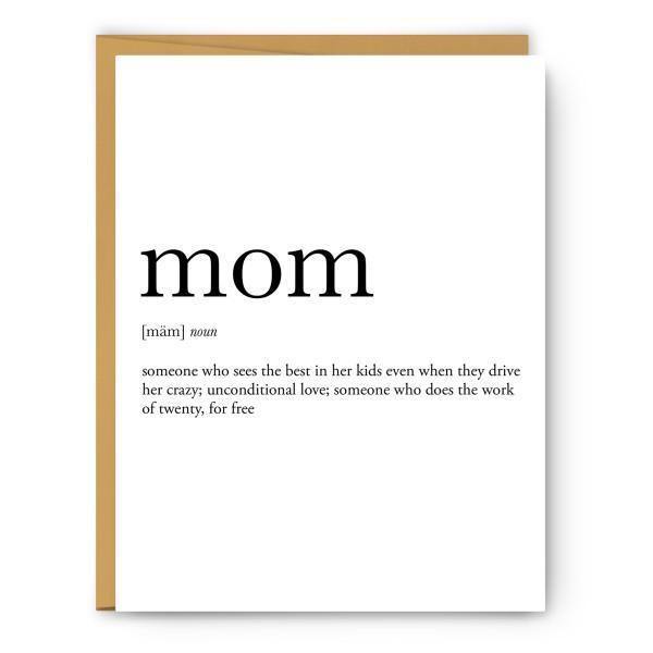 Mom Definition - Greeting Card - Thirty Six Knots - thirtysixknots.com