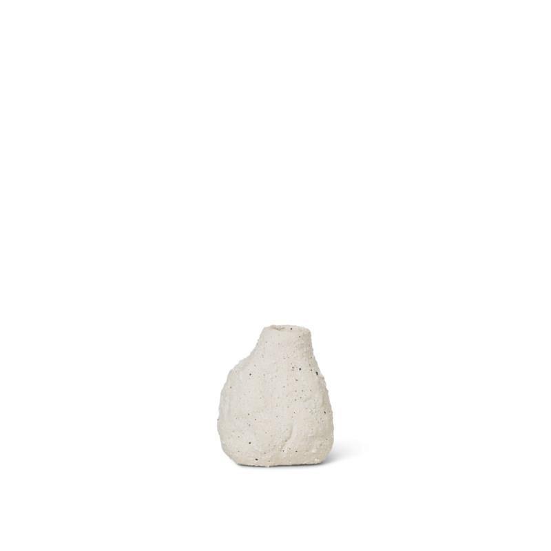 FERM LIVING Vulca Mini Vase - White Stone - Thirty Six Knots - thirtysixknots.com