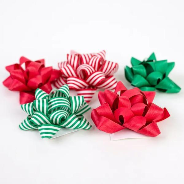 Eco Gift Bows • Artisanal Natural Cotton • Christmas Mix - Thirty Six Knots - thirtysixknots.com