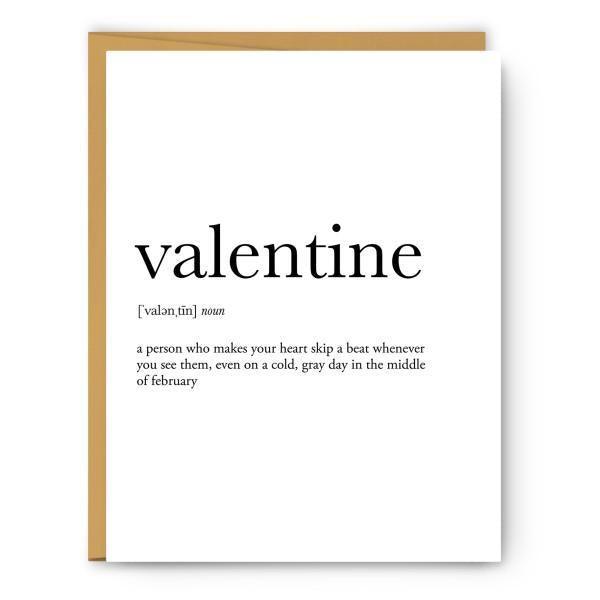 Valentine Definition - Valentine's Day Card - Thirty Six Knots - thirtysixknots.com
