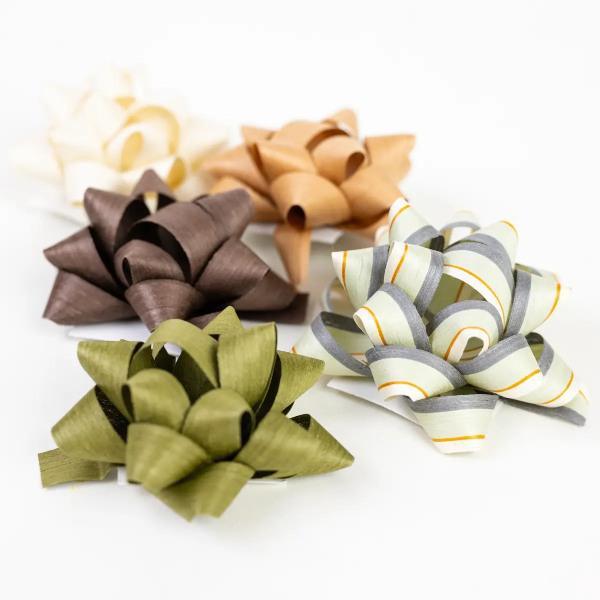 Eco Gift Bows • Artisanal Natural Cotton • Neutral Tones - Thirty Six Knots - thirtysixknots.com