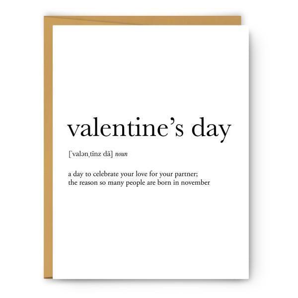 Valentine's Day Definition - Valentine's Day Card - Thirty Six Knots - thirtysixknots.com