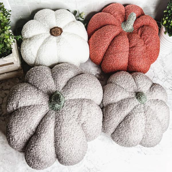 Cute Fall Decorations, Plush Pumpkin Decor, Halloween Home - Thirty Six Knots - thirtysixknots.com