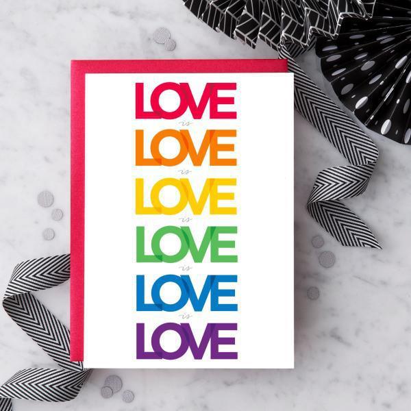 "Love is Love is Love" Greeting Card - Thirty Six Knots - thirtysixknots.com