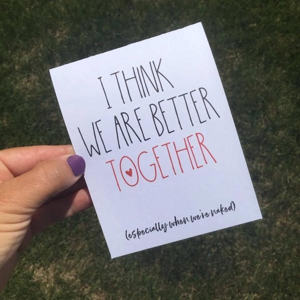 We Are Better Together - Funny I Miss You Card - Thirty Six Knots - thirtysixknots.com