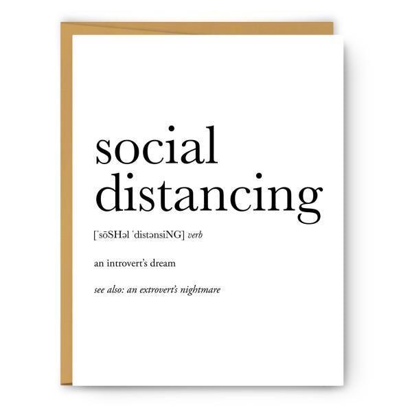 Social Distancing Definition - Pandemic Card - Thirty Six Knots - thirtysixknots.com
