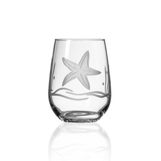 Starfish 17oz Stemless Wine Glass - Case of 4 - Thirty Six Knots - thirtysixknots.com