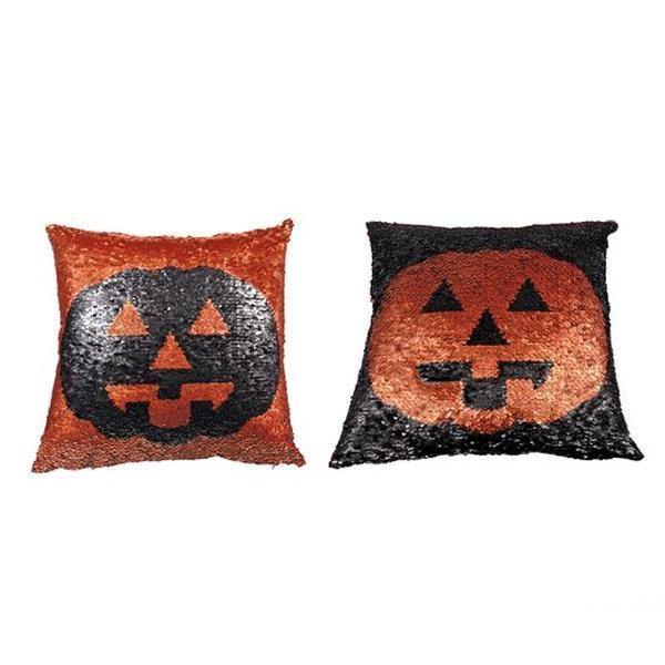 Halloween Reversible Jack o Lantern Pillow - Thirty Six Knots - thirtysixknots.com