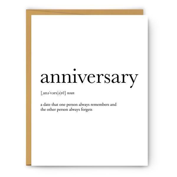 Anniversary Definition - Greeting Card - Thirty Six Knots - thirtysixknots.com