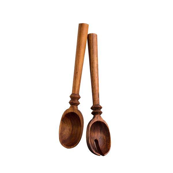 Carved Serving Spoons - Set of 2 - Thirty Six Knots - thirtysixknots.com