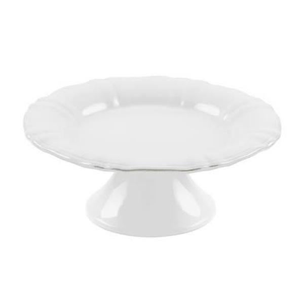 Costa Nova Village Collection White Footed Plate - Thirty Six Knots - thirtysixknots.com
