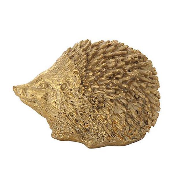 Gold Resin Hedgehog Statue - Thirty Six Knots - thirtysixknots.com