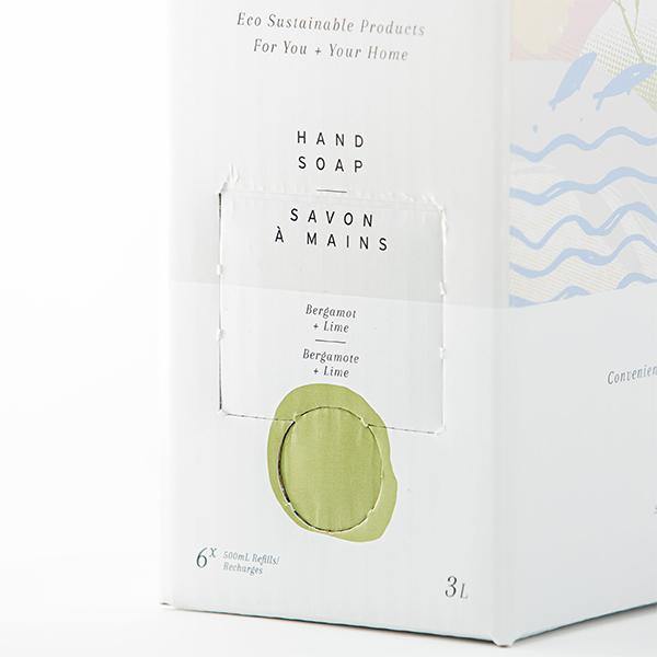 Hand Soap 3L Refill Box - Bergamot & Lime - The Bare Home - Thirty Six Knots - thirtysixknots.com