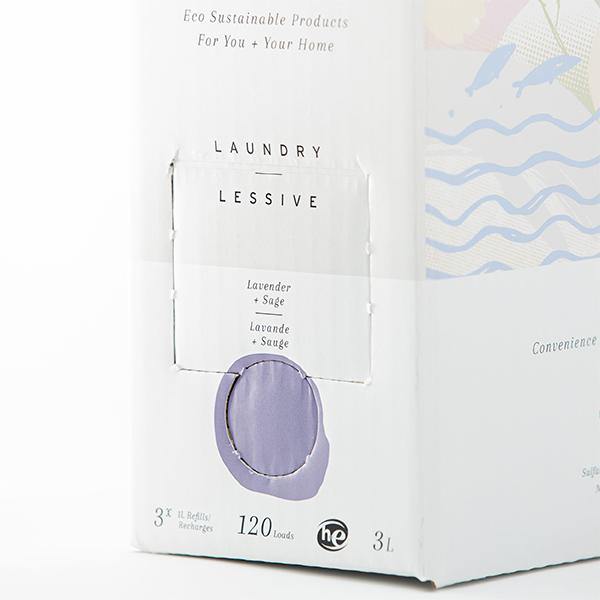 Laundry Detergent 3L Refill Station - Lavender & Sage - The Bare Home - Thirty Six Knots - thirtysixknots.com