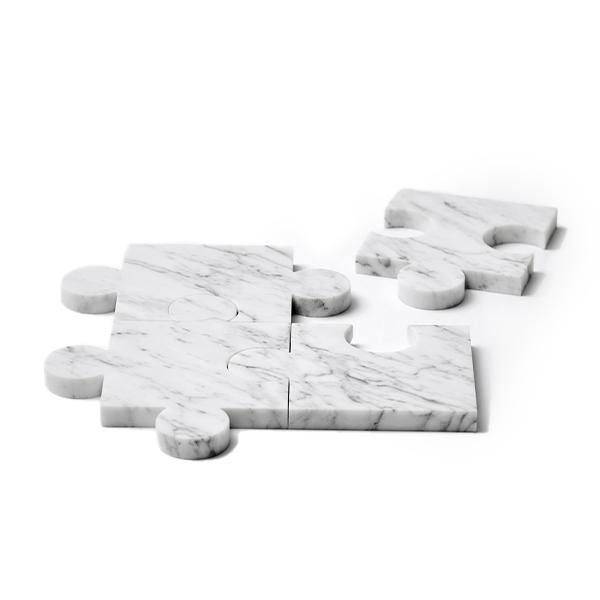 Stone Cut Marble Puzzle Coasters - Thirty Six Knots - thirtysixknots.com