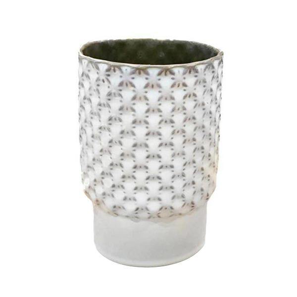 Yarnnakarn Ceramics Trellis Textile Vase - Thirty Six Knots - thirtysixknots.com