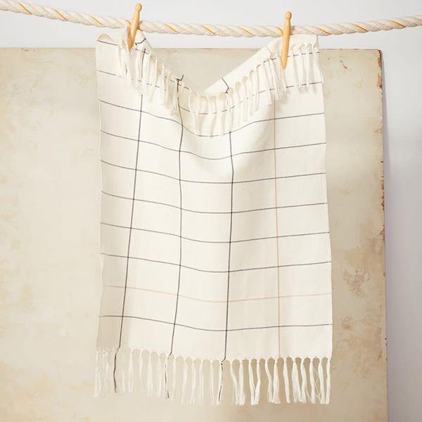 Cotton Grid Tea Towel - Thirty Six Knots - thirtysixknots.com