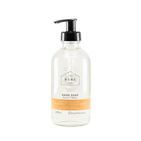 Hand Soap 250mL Bottle - Blood Orange, Bergamot, & Sandalwood - The Bare Home - Thirty Six Knots - thirtysixknots.com