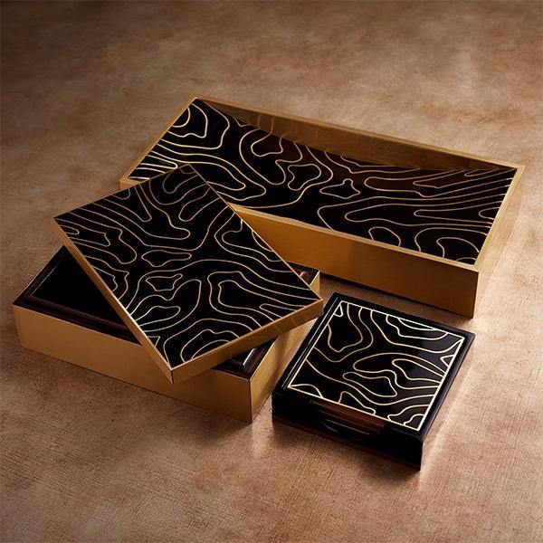 L'Objet Ebony Isles Rectangular Box - Thirty Six Knots - thirtysixknots.com