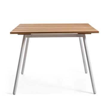 REEF SQUARE DINING TABLE WITH STAINLESS STEEL BASE - Thirty Six Knots - thirtysixknots.com