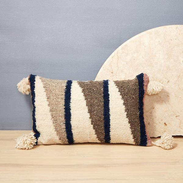 Wool Diagonal Pillow Light - Thirty Six Knots - thirtysixknots.com